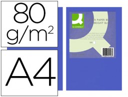 500h papel fotocopiadora Q-Connect A4 80g/m² color azul intenso